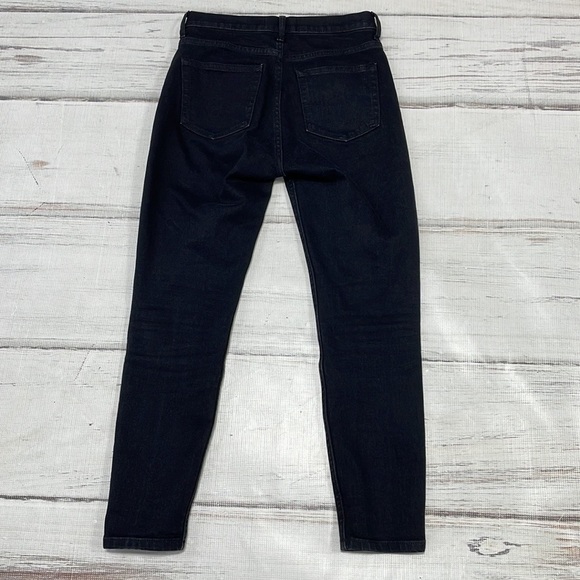 Everlane Jeans High Rise Skinny Ankle Black Denim Size 26 - Picture 10 of 11